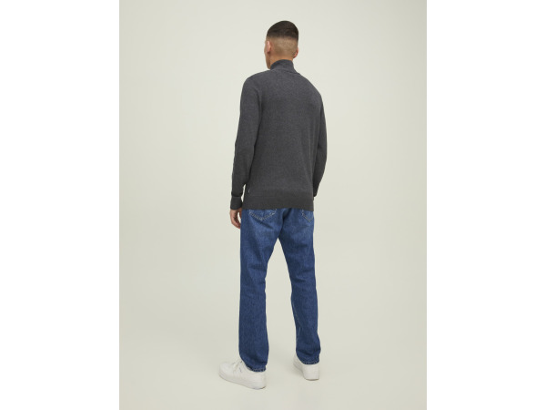 Jack & Jones Emil Knit Half Zip Dark Grey Melange - M – foto 3 – kavel bij XL Auctions