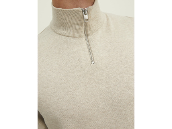 Jack & Jones Emil Knit Half Zip Oatmeal - M – foto 4 – kavel bij XL Auctions