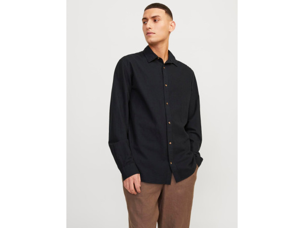 Jack & Jones Linnen Overhemd Zwart - L – foto 2 – kavel bij XL Auctions