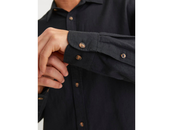 Jack & Jones Linnen Overhemd Zwart - L – foto 5 – kavel bij XL Auctions