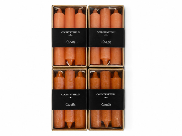 4x Decostar Vela Oranje Dinerkaars 14 cm set van 6 stuks – kavel bij XL Auctions