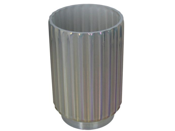 HD Collection Vaas Glas Grijs 12,5x12,5x23cm