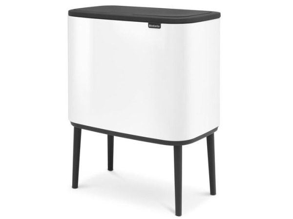 Brabantia Bo Touch Bin Prullenbak - 11 + 23 liter wit