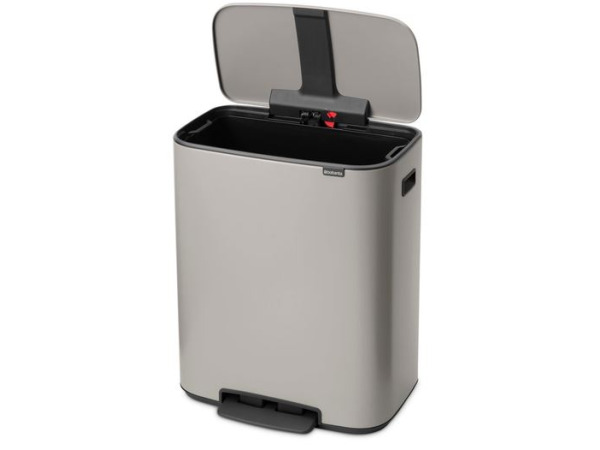 Brabantia Bo Prullenbak - 60 liter - 1 vak - Soft Grey – foto 2 – kavel bij XL Auctions