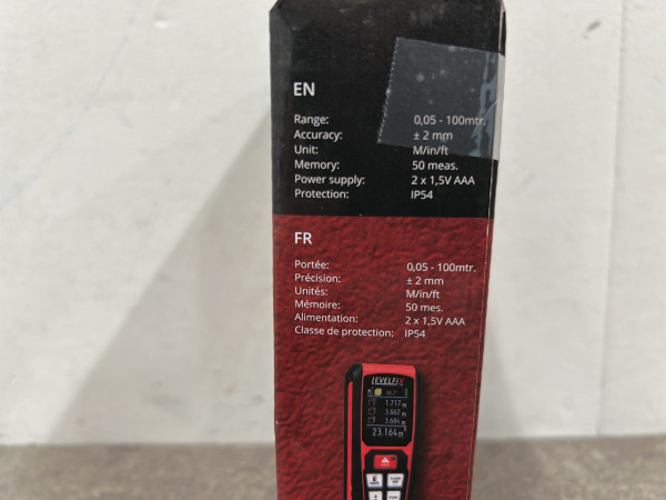 Levelfix digitale afstandsmeter LXD100i – foto 2 – kavel bij XL Auctions