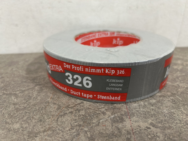 6x Kip steenband Extra 50m x 38mm zilver – foto 2 – kavel bij XL Auctions