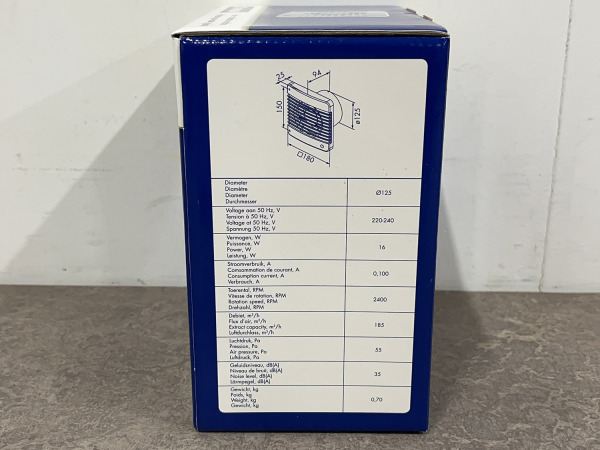 Renson muur of plafond ventilator 125mm wit – foto 2 – kavel bij XL Auctions