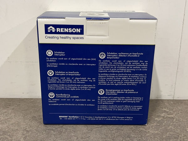Renson muur of plafond ventilator 125mm wit – foto 3 – kavel bij XL Auctions