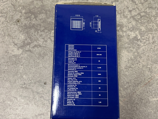 2x Renson badkamerventilator afsluitbaar Ø150mm wit – foto 2 – kavel bij XL Auctions