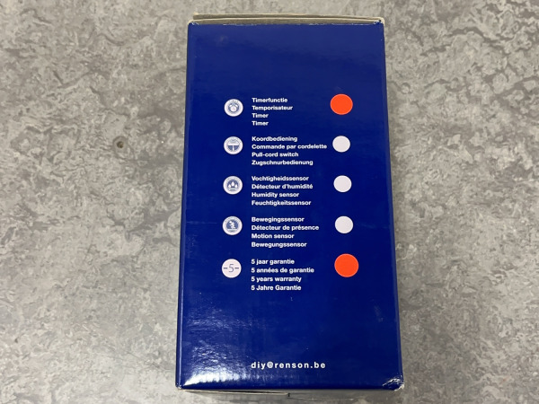 2x Renson badkamerventilator afsluitbaar Ø150mm wit – foto 4 – kavel bij XL Auctions