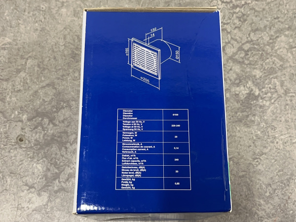 Renson badkamerventilator 9203T Ø150mm wit – foto 3 – kavel bij XL Auctions