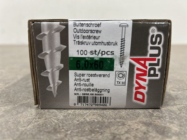 5x Dynaplus spaanplaatschroef ø6x60mm 100-pack – foto 6 – kavel bij XL Auctions