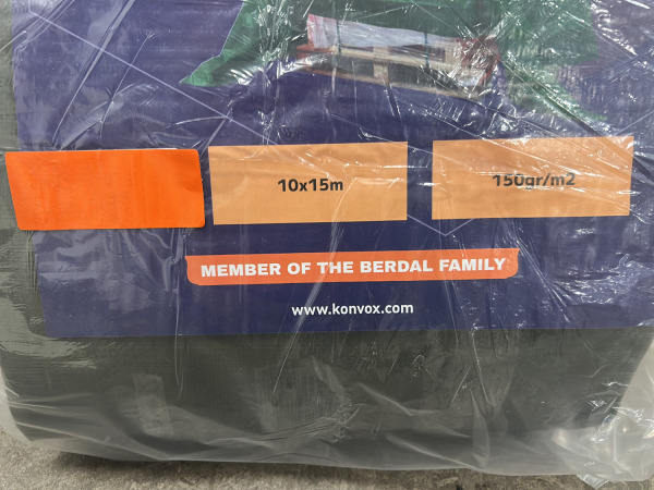 Konvox dekkleed 10x15m 150gr/m2 groen – foto 4 – kavel bij XL Auctions