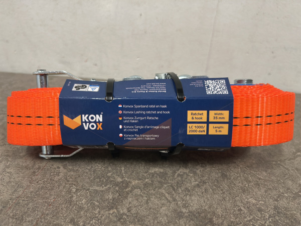 9x Konvox spanband 5mx35mm met ratelgesp LAZE1435-0005 – foto 7 – kavel bij XL Auctions