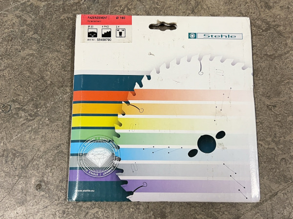 Stehle cirkelzaagblad ø160mm 4T voor cement – foto 2 – kavel bij XL Auctions