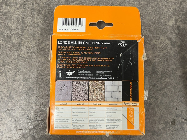 Rhodius diamantschijvensysteem ø125mm LD403 All-In-One – foto 4 – kavel bij XL Auctions