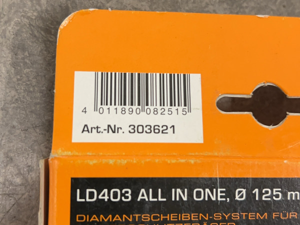 Rhodius diamantschijvensysteem ø125mm LD403 All-In-One – foto 7 – kavel bij XL Auctions