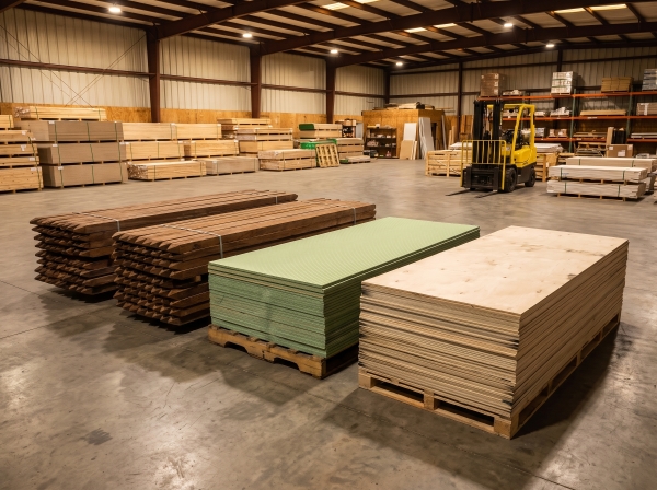 Hout, doe-het-zelf artikelen en gevelbekleding