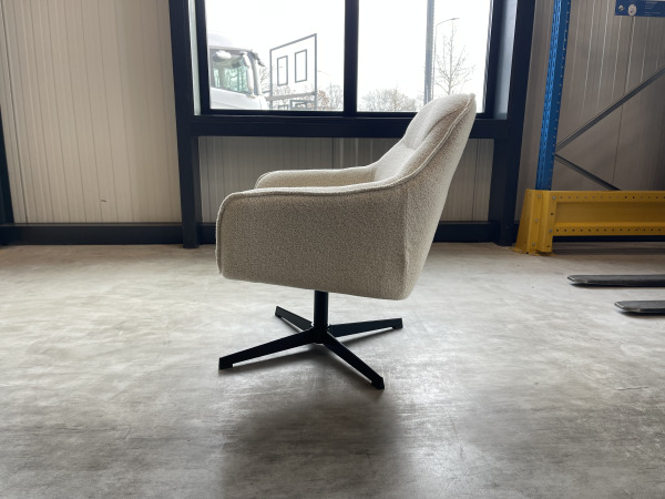 Fauteuil Elka (set van 2) - Boucle - Stof - wit - creme – foto 4 – kavel bij XL Auctions