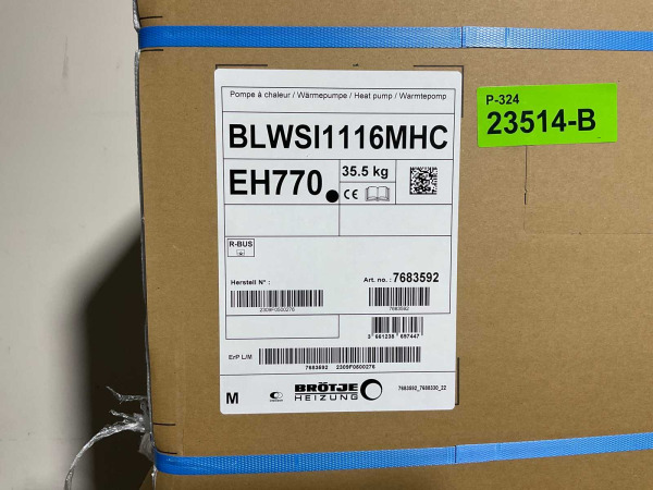 lucht/water-warmtepomp 11kW BLW Split C met verwarmelement – foto 9 – kavel bij XL Auctions