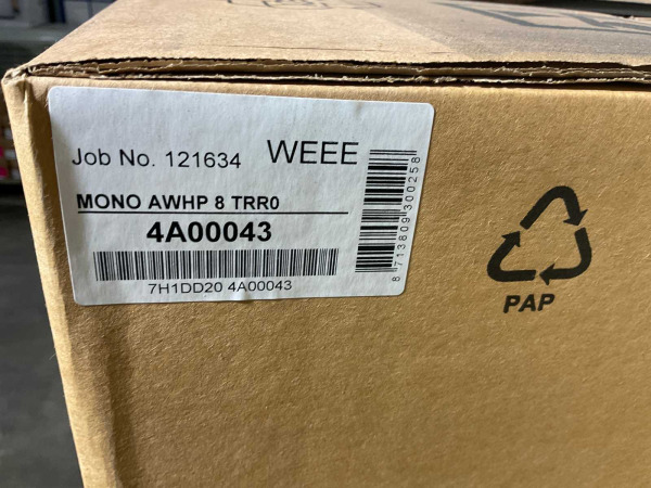 lucht/water-warmtepomp 8kW BLW Mono met verwarmelement – foto 7 – kavel bij XL Auctions