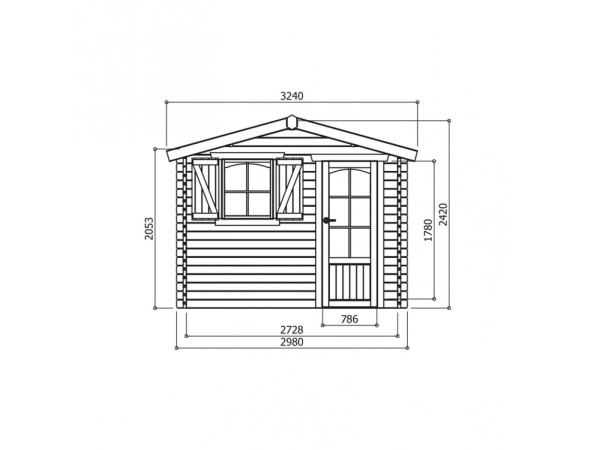 Tuinhuis Servoz geïmpregneerd 2980X2980X2392 MM – foto 2 – kavel bij XL Auctions