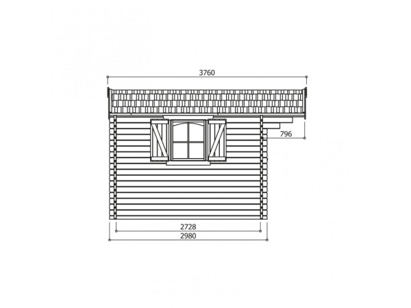 Tuinhuis Servoz geïmpregneerd 2980X2980X2392 MM – foto 3 – kavel bij XL Auctions