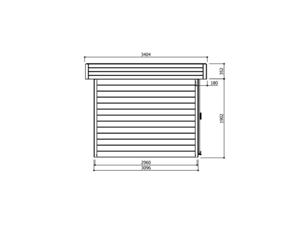 Tuinhuis Malmo geïmpregneerd 3040x3920x2190 – foto 3 – kavel bij XL Auctions