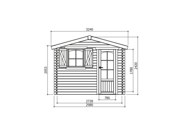 Tuinhuis Servoz geïmpregneerd 2980X2980X2392 MM – foto 3 – kavel bij XL Auctions