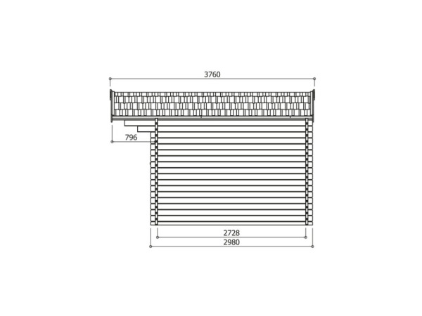 Tuinhuis Servoz geïmpregneerd 2980X2980X2392 MM – foto 4 – kavel bij XL Auctions