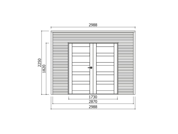 Tuinhuis Bari 2988x2908x2250 geïmpregneerd – foto 2 – kavel bij XL Auctions