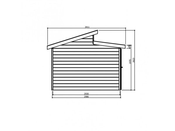 Tuinhuis Milano 2986X2986X2632 MM – foto 3 – kavel bij XL Auctions