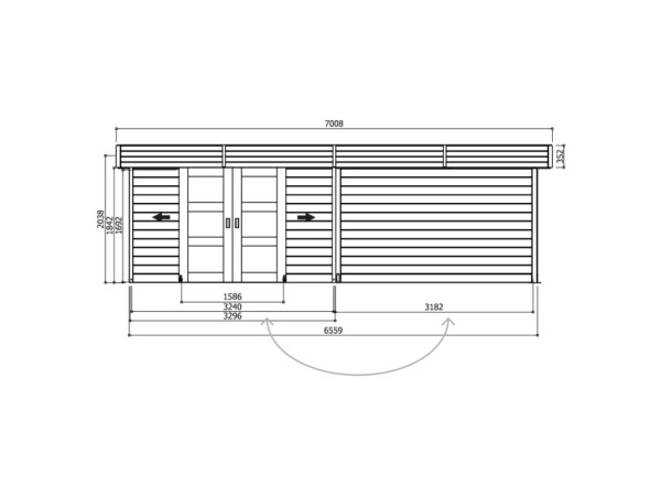 Tuinhuis Arhus geïmpregneerd – foto 3 – kavel bij XL Auctions