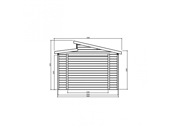 Garage Torino 3600X5700X2921 MM openslaande deuren – foto 3 – kavel bij XL Auctions