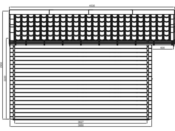Tuinhuis Gaspard 4.43 x 4.53 m – foto 3 – kavel bij XL Auctions