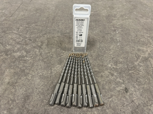 5x HiKOKI hamerboren SDS-plus ø6×160mm 10-pack – foto 2 – kavel bij XL Auctions