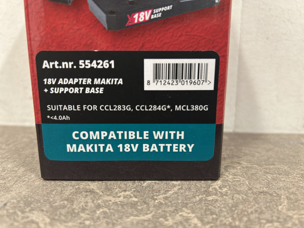2x LevelFix Makita accu-adapter set X18V – foto 5 – kavel bij XL Auctions