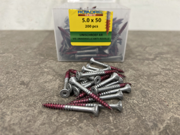 8x Rotadrill unischroeven ø5,0x50mm AR 200-pack – foto 4 – kavel bij XL Auctions