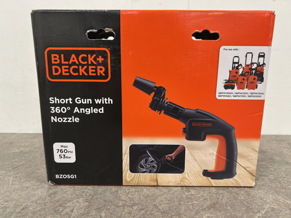 2x Black & Decker sproeipistool met 360°-kop voor hogedruk – foto 5 – kavel bij XL Auctions
