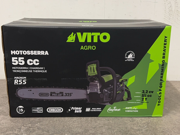 Vito kettingzaag 450mm 12000 tpm 55cc Agro – foto 2 – kavel bij XL Auctions