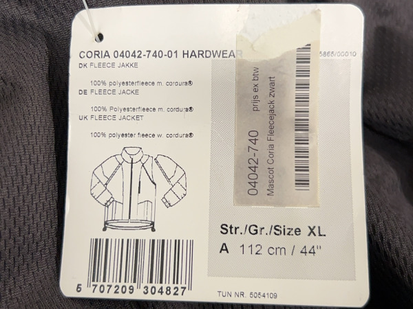 Mascot werkjas maat XL Hardwear blauw – foto 11 – kavel bij XL Auctions