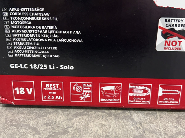 Einhell accu kettingzaag 18V body GE-LC 18/25 Li-Solo – foto 3 – kavel bij XL Auctions