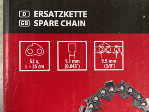 3x Einhell ketting 35cm 52 schakels – foto 2 – kavel bij XL Auctions