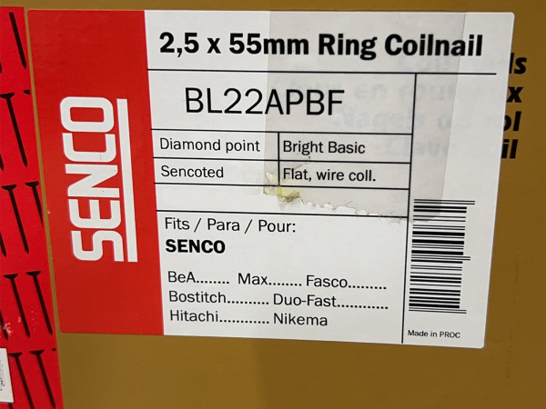 7x Senco trommelspijker ø2,5x55mm 275 stuk – foto 4 – kavel bij XL Auctions