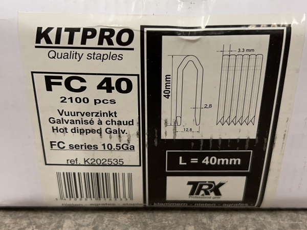 Kitpro krammen 40mm voor weide afsluiting 2100-pack – foto 7 – kavel bij XL Auctions