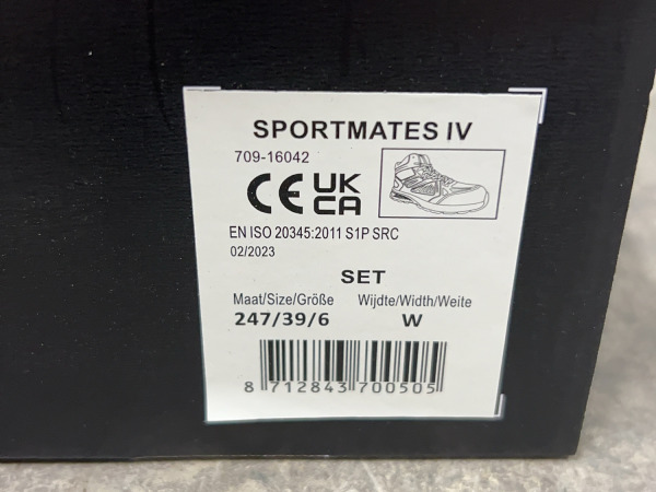 Bata veiligheidsschoen maat 39 S1P SportMates – foto 7 – kavel bij XL Auctions