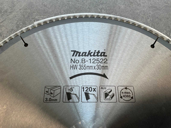 3x Makita cirkelzaagblad 355mm B-12522 – foto 2 – kavel bij XL Auctions
