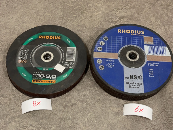 Rhodius doorslijp- en afbraamschijven set 75-delig – foto 2 – kavel bij XL Auctions