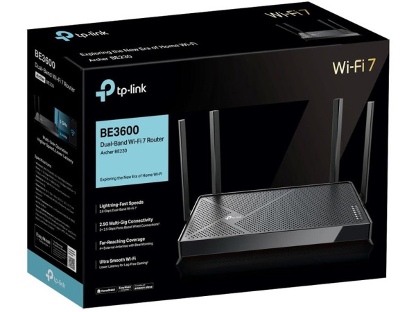 TP-Link Archer BE230 - Router - WiFi 7 - 3600 Mbps – foto 6 – kavel bij XL Auctions