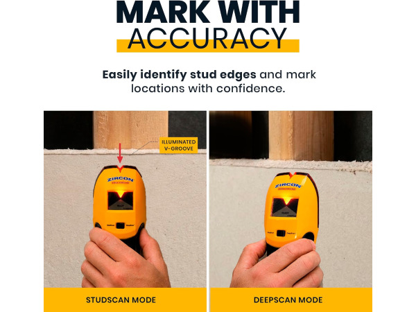 Zircon StudSensor A100 Wandscanner - WireWarning Detectie – foto 4 – kavel bij XL Auctions